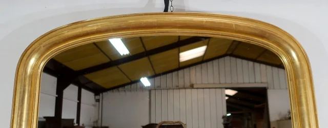 Important Miroir Doré à la feuille d’Or, époque Louis-Philippe – Milieu XIXe