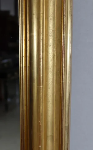 Important Miroir Doré à la feuille d’Or, époque Louis-Philippe – Milieu XIXe