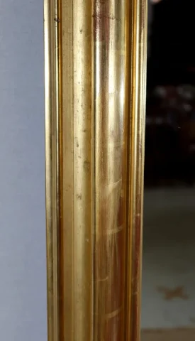 Important Miroir Doré à la feuille d’Or, époque Louis-Philippe – Milieu XIXe