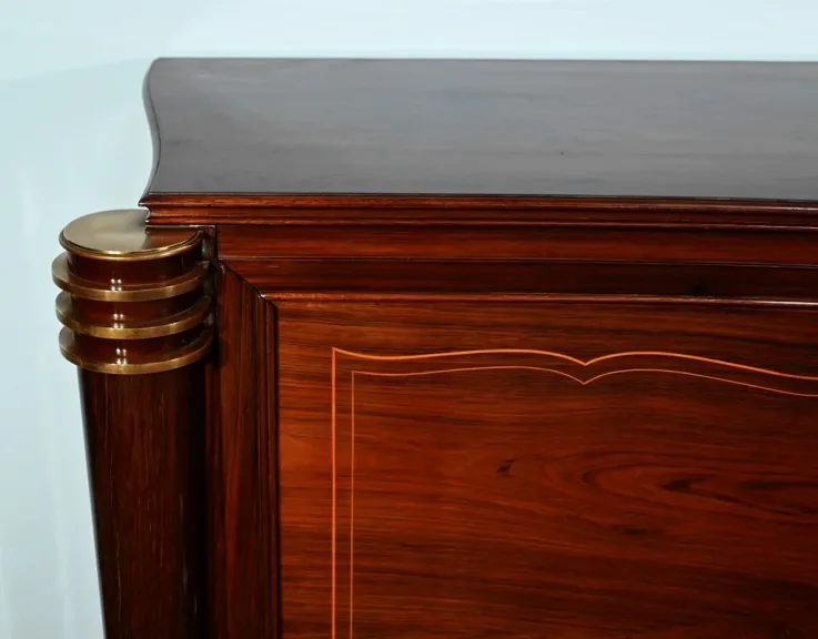 Enfilade 5 portes en Palissandre de Rio, attribuée à J.Leleu, Art Deco – 1940