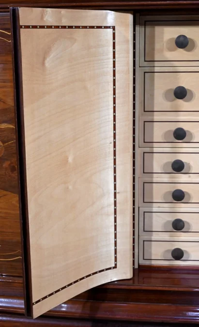 Enfilade 5 portes en Palissandre de Rio, attribuée à J.Leleu, Art Deco – 1940