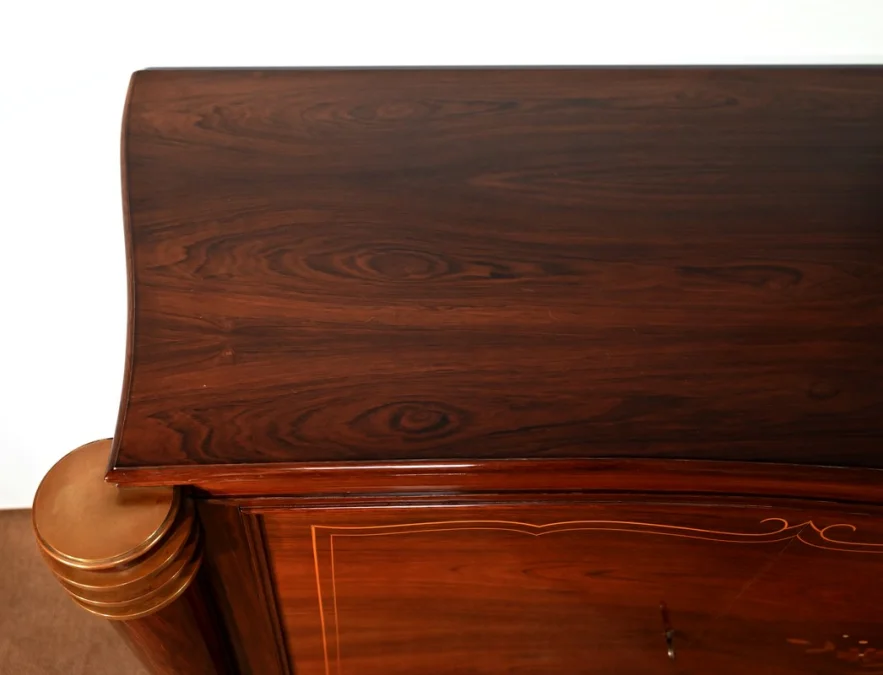 Enfilade 5 portes en Palissandre de Rio, attribuée à J.Leleu, Art Deco – 1940