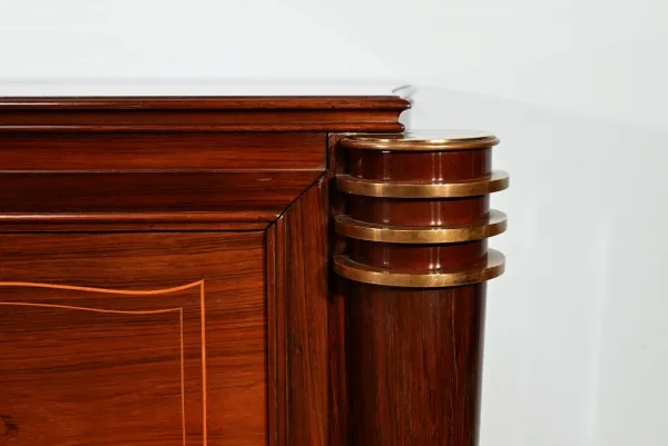 Enfilade 5 portes en Palissandre de Rio, attribuée à J.Leleu, Art Deco – 1940