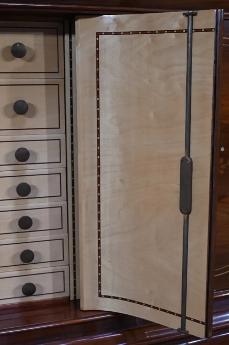 Enfilade 5 portes en Palissandre de Rio, attribuée à J.Leleu, Art Deco – 1940