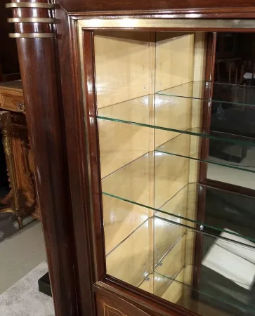 Meuble Vitrine en Palissandre de Rio, attribué à J. Leleu, Art Déco – 1940