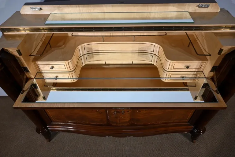 Buffet Bar en Palissandre de Rio, attribué à J.Leleu, Art Déco – 1940
