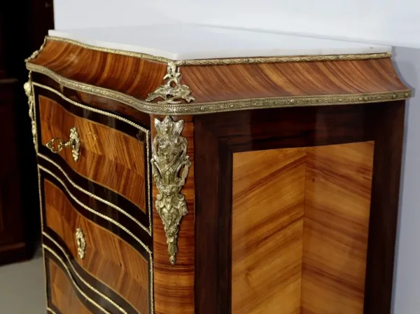Secrétaire Semainier en Bois Précieux, époque Napoléon III – Milieu XIXe