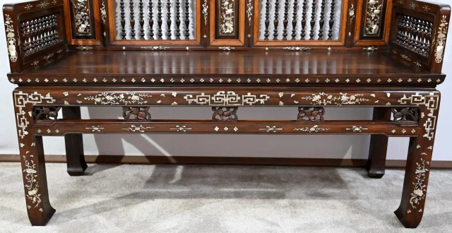 Petite Banquette Indochinoise en Palissandre – Fin XIXe