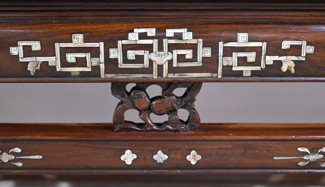 Petite Banquette Indochinoise en Palissandre – Fin XIXe