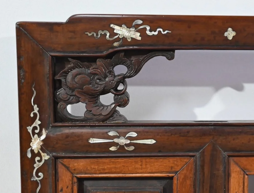 Petite Banquette Indochinoise en Palissandre – Fin XIXe