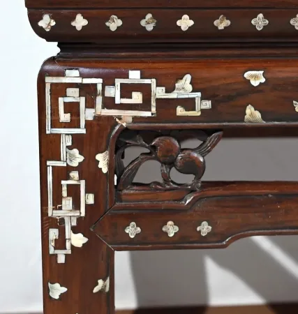 Petite Banquette Indochinoise en Palissandre – Fin XIXe