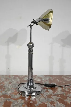 Lampe de Bureau en Métal, d’après le modèle Pirouett’, Art déco  – 1930