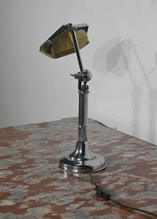 Lampe de Bureau en Métal, d’après le modèle Pirouett’, Art déco  – 1930