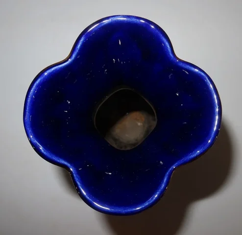 Vase en Faïence Bleu Nuit, « Fives Lille » - Début XXe