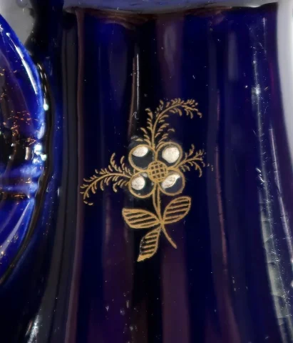 Vase en Faïence Bleu Nuit, « Fives Lille » - Début XXe
