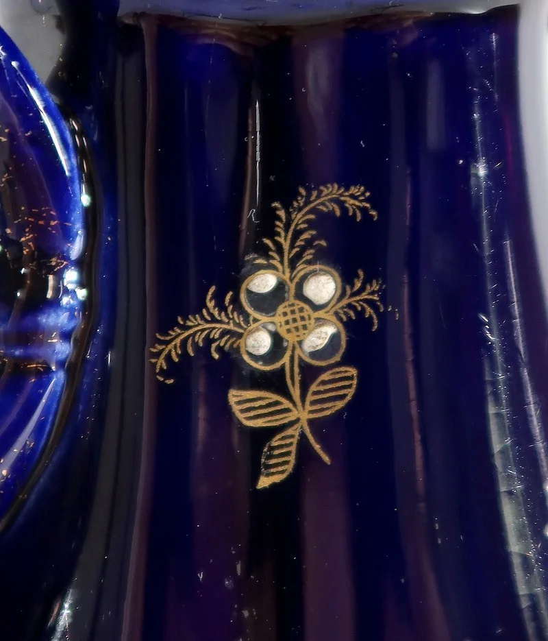 Vase en Faïence Bleu Nuit, « Fives Lille » - Début XXe