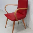 Fauteuil en Hêtre, goût Baumann – 1950 / 1960