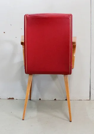 Fauteuil en Hêtre, goût Baumann – 1950 / 1960