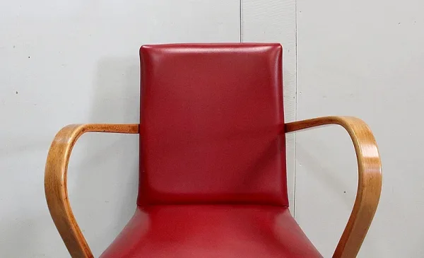 Fauteuil en Hêtre, goût Baumann – 1950 / 1960
