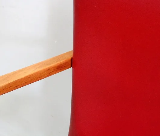 Fauteuil en Hêtre, goût Baumann – 1950 / 1960