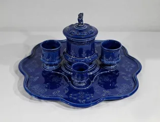 Rare Service 5 pièces en Faïence de Choisy-le-Roy, Hauttin Boulenger & Cie – Début XXe