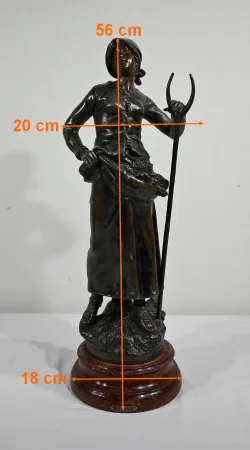 SPELTER  SCULPTURE  after F. MOREAU