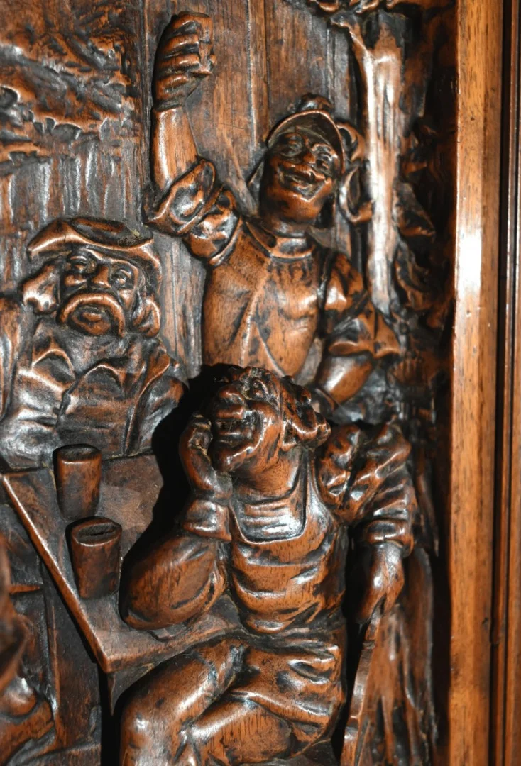CARVED WALNUT PICTURE