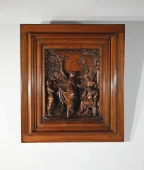 CARVED WALNUT PICTURE
