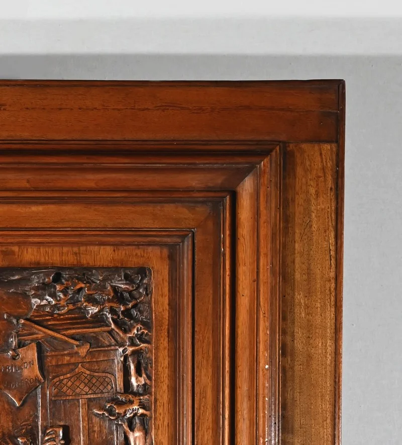 CARVED WALNUT PICTURE