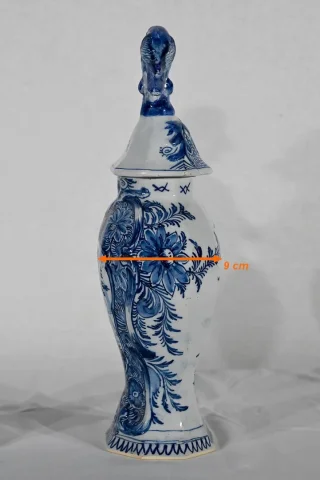 PAIR OF DELFT STYLE VASES