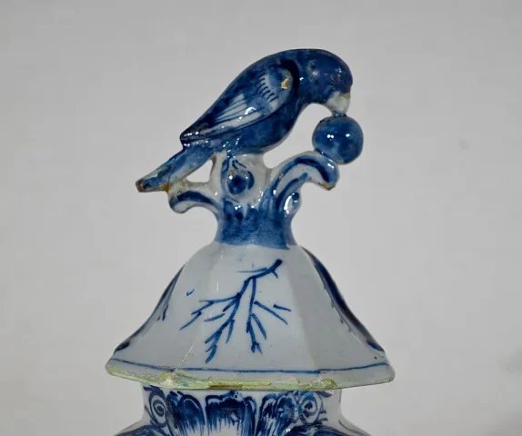 PAIR OF DELFT STYLE VASES