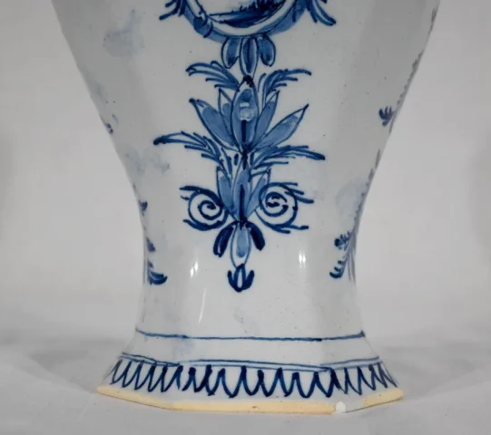 PAIR OF DELFT STYLE VASES