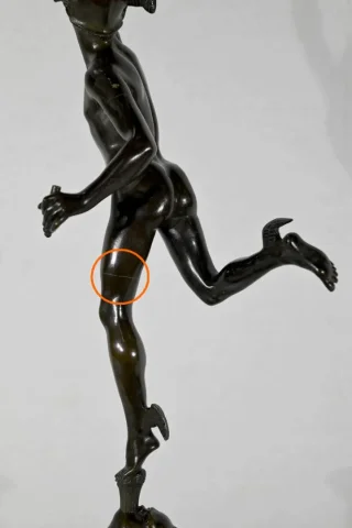 Bronze « Mercure Volant », d’après J. De Bologne – Fin XIXe