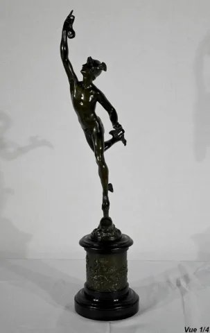 Bronze « Mercure Volant », d’après J. De Bologne – Fin XIXe
