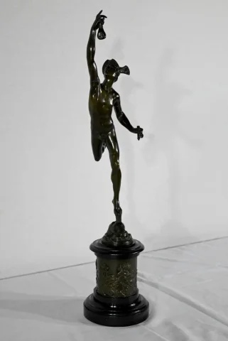 Bronze « Mercure Volant », d’après J. De Bologne – Fin XIXe