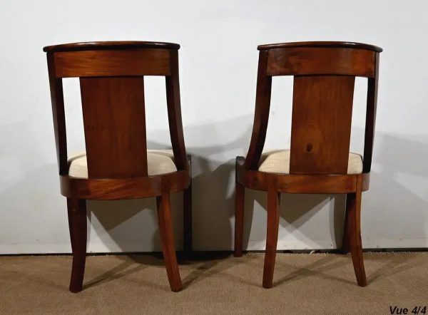 PAAR MAHAGONI-STÜHLE