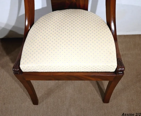 Paire de Chaises Gondole en Acajou – Début XXe