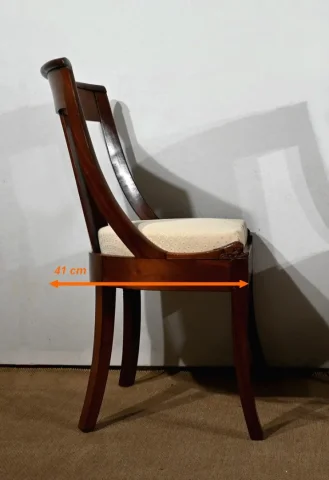 Paire de Chaises Gondole en Acajou – Début XXe