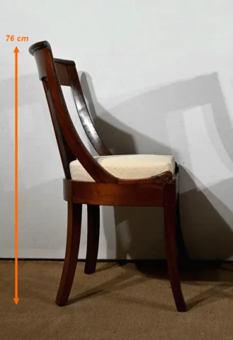 Paire de Chaises Gondole en Acajou – Début XXe