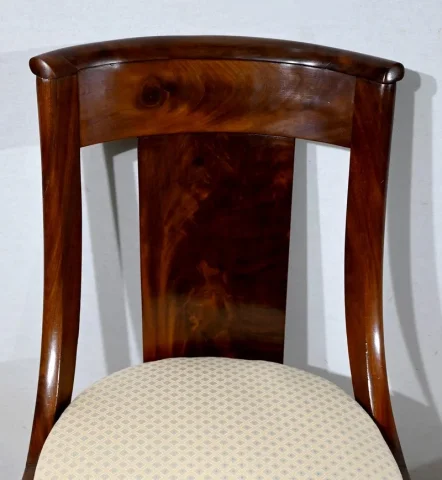 Paire de Chaises Gondole en Acajou – Début XXe