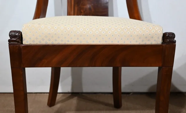 Paire de Chaises Gondole en Acajou – Début XXe