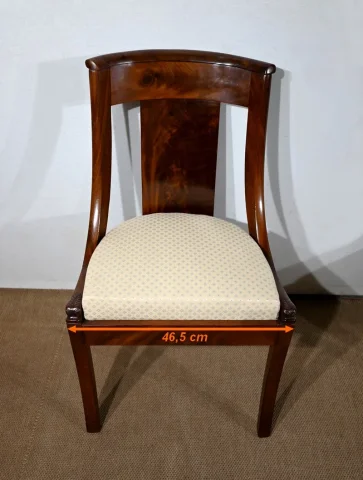 Paire de Chaises Gondole en Acajou – Début XXe
