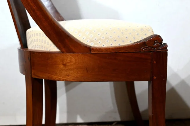 Paire de Chaises Gondole en Acajou – Début XXe