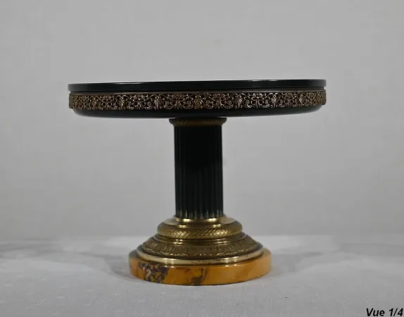 PLATO DE PEDESTAL DEL PERÍODO DE NAPOLEÓN III