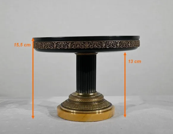 PLATO DE PEDESTAL DEL PERÍODO DE NAPOLEÓN III