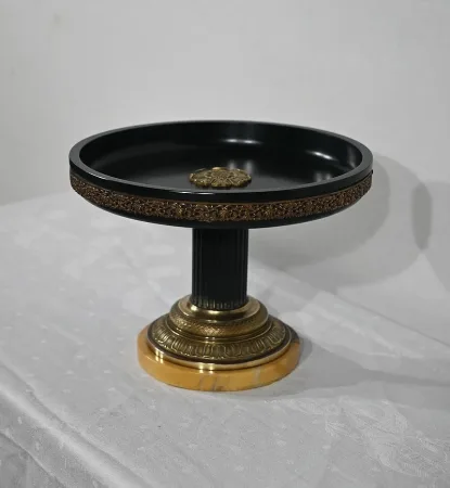 PLATO DE PEDESTAL DEL PERÍODO DE NAPOLEÓN III