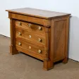Commode de Maîtrise en Noyer massif, époque Empire – Début XIXe