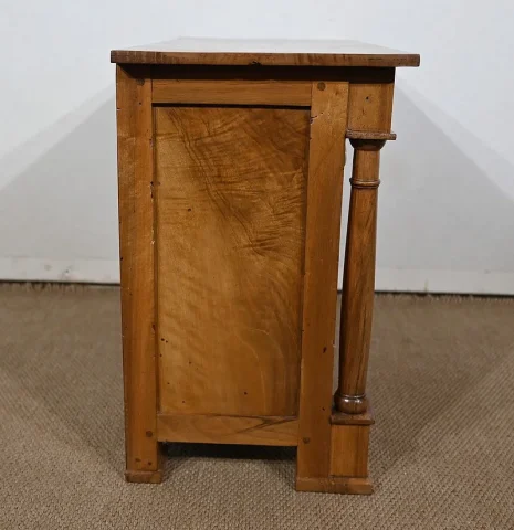 Commode de Maîtrise en Noyer massif, époque Empire – Début XIXe