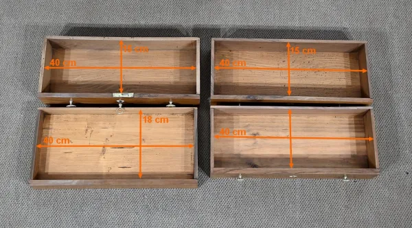 Commode de Maîtrise en Noyer massif, époque Empire – Début XIXe