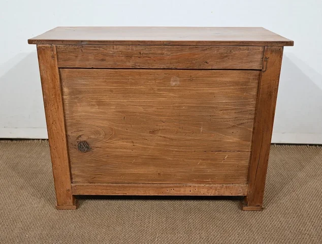 Commode de Maîtrise en Noyer massif, époque Empire – Début XIXe